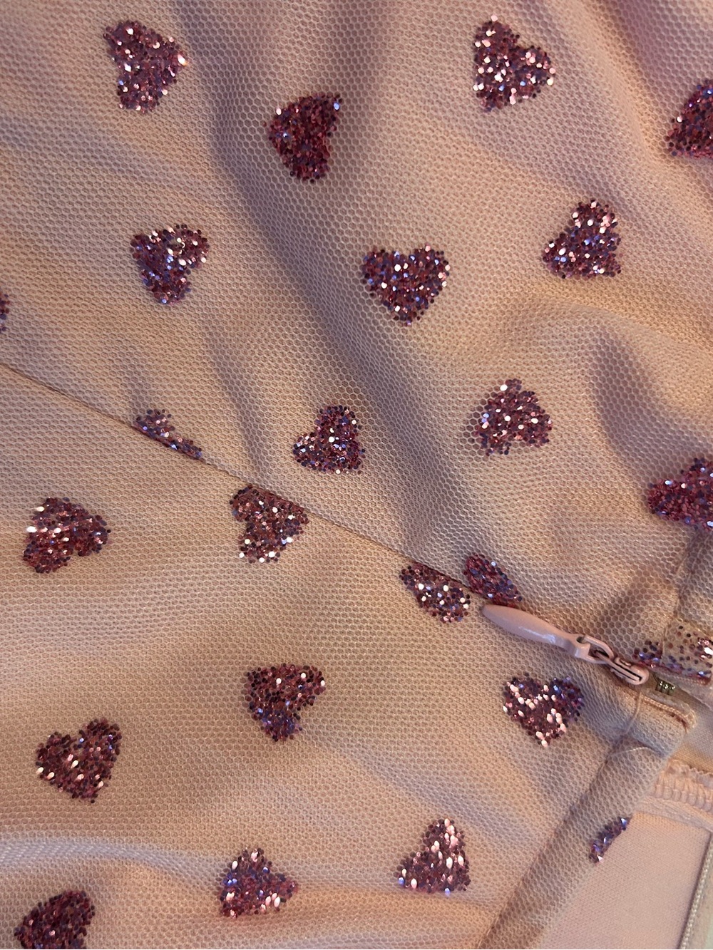 superdown Pink Strapless Heart-Print Ruched Mini Dress - Picture 6 of 9